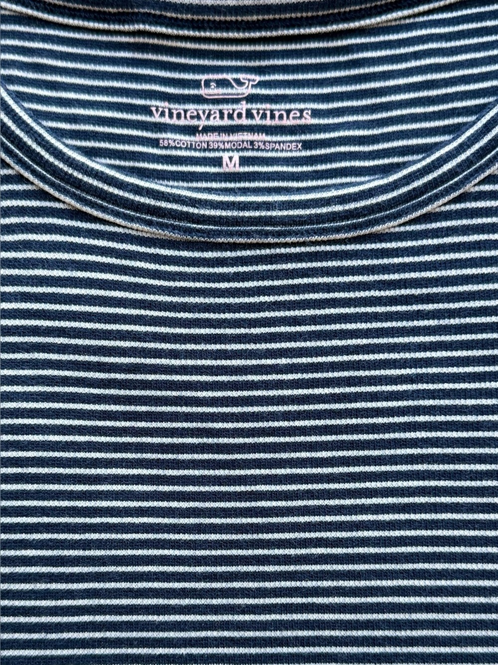 NWOT-Vineyard Vines Navy and White Horizontal Stripe Tank Top
